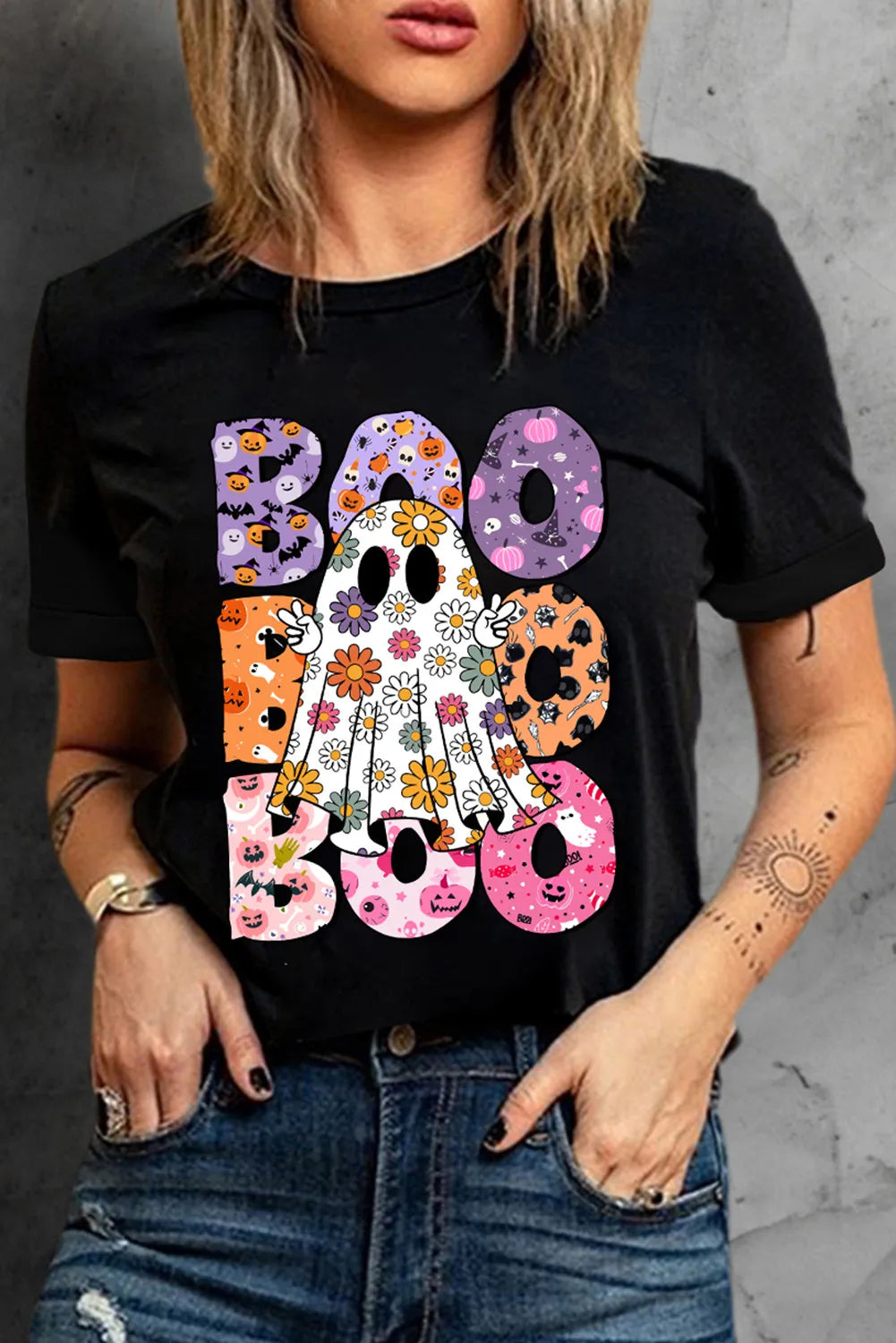 BOO Hippy Ghost Tee