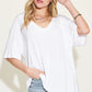 Bamboo Vneck Drop Shoulder Tshirt