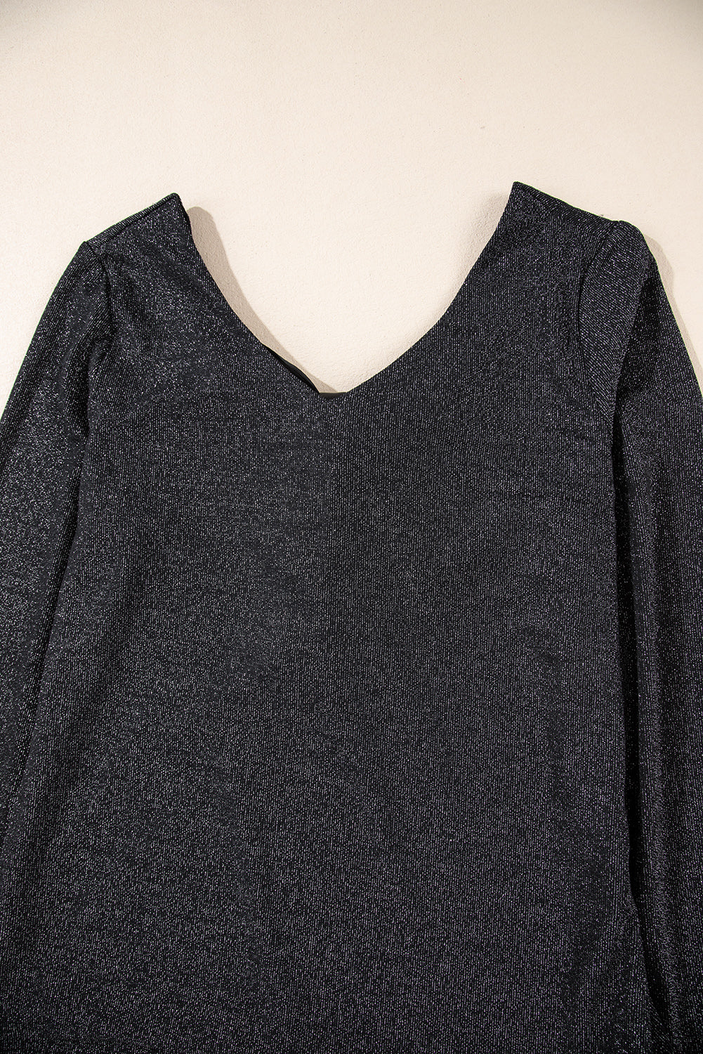 Bowknot Vneck Long Sleeve Blouse