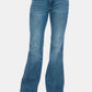 Judy Blue Tummy Control Raw Hem Flare Jeans