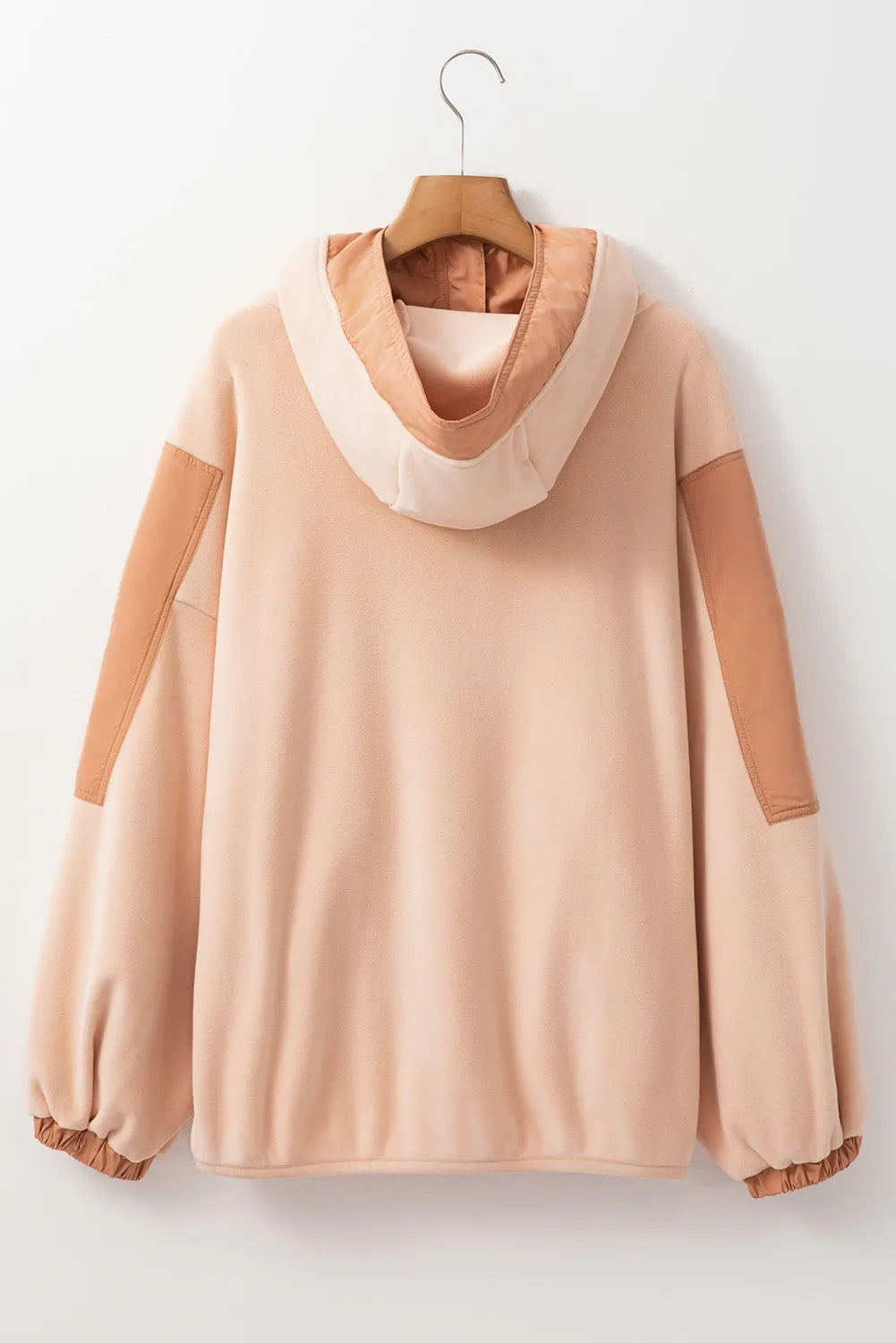 Colorblock Half Zip Long Sleeve Hoodie