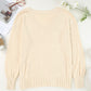 Vneck Dropped Shoulder Sweater