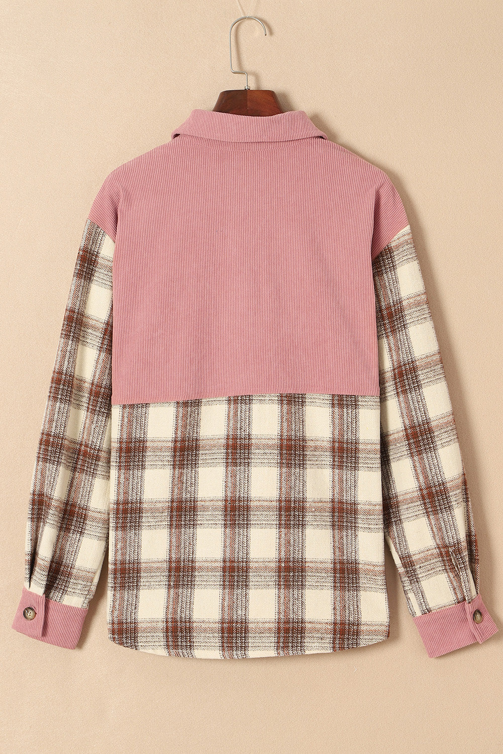 Pocketed Plaid Shacket Flannel