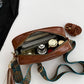 Tassel Faux Leather Printed Strap Crossbody Bag