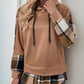 Plaid Long Sleeve Hoodie Flannel
