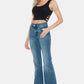 Judy Blue Tummy Control Raw Hem Flare Jeans