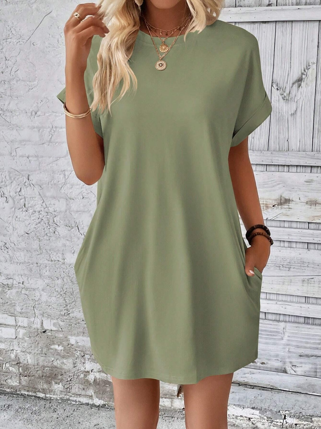 Tshirt Dress with Pockets