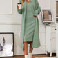 V-Neck Cami Dress and Cardigan Sweater Set