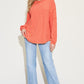 Ribbed Round Neck Long Sleeve T-Shirt