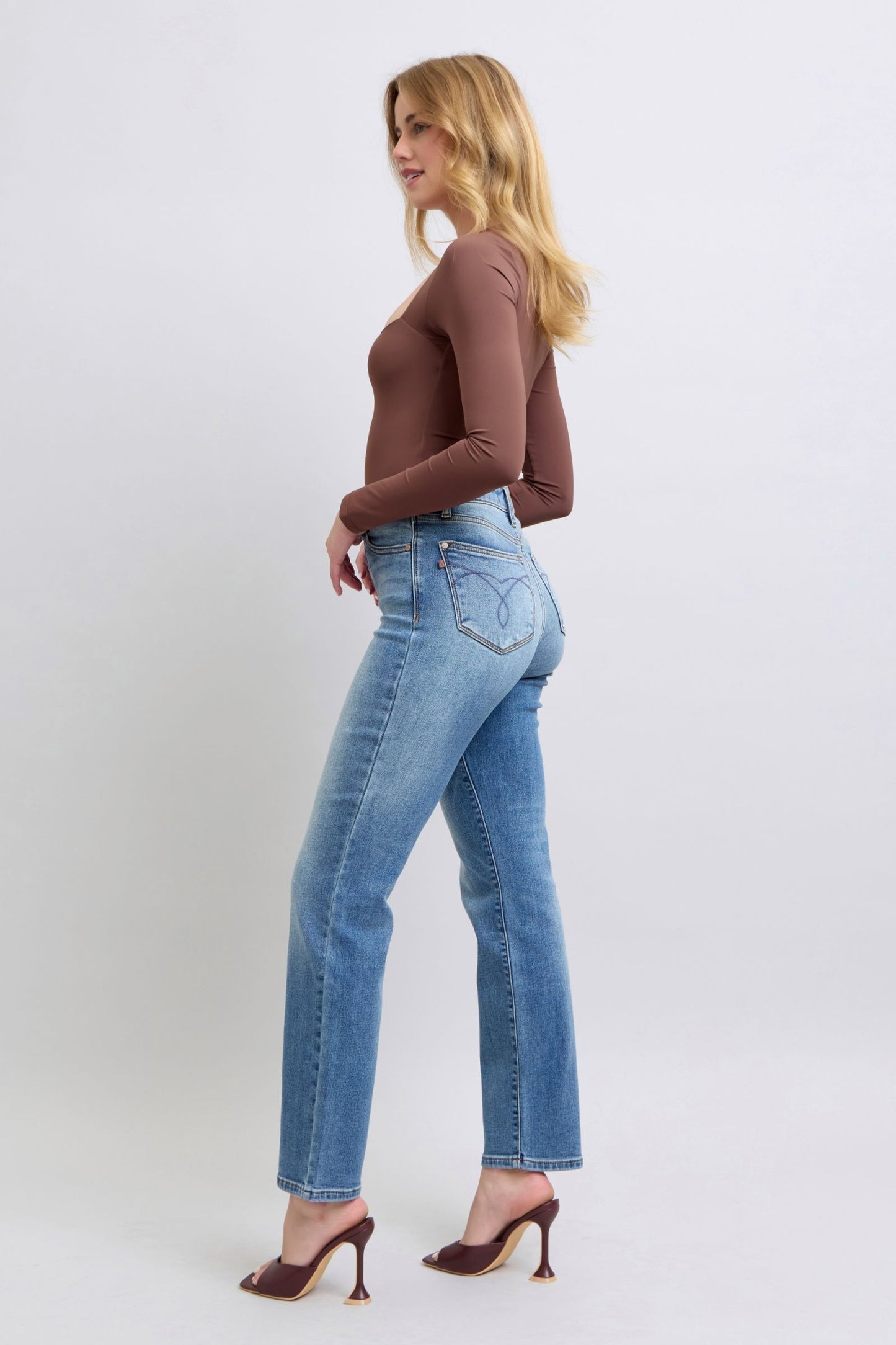 Judy Blue Thermal Lined Straight Jeans