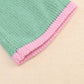 Colorblock Round Neck Drop Shoulder Sweater
