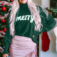 Merry Christmas Turtleneck Long Sleeve Sweater