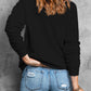 MARDI GRAS Sequin Round Neck Sweatshirt