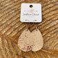 Rose Gold Faux Leather Earrings
