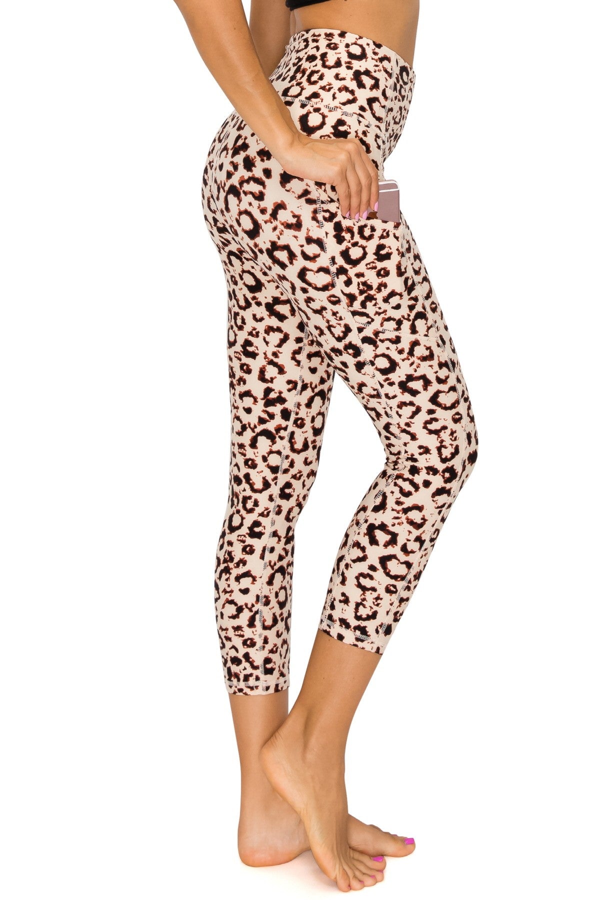 Leopard Leggings w/Pockets