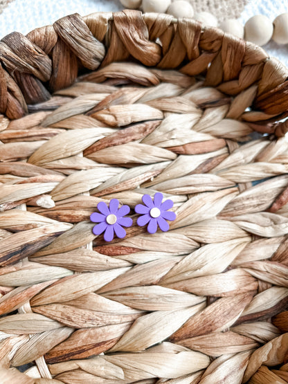 Spring Daisy Floral Studs