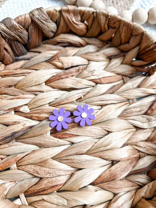 Spring Daisy Floral Studs