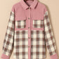 Pocketed Plaid Shacket Flannel