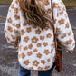 Retro Flower Sherpa Jacket