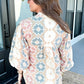 Tassel Tie Neck Balloon Sleeve Blouse