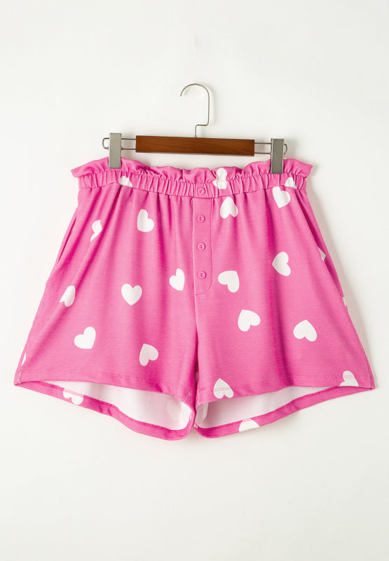 Hearts Shorts Set