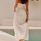 Devine Ruched Halter Neck Midi Dress