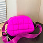 Bubble Texture Adjustable Strap Crossbody Bag