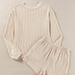 Textured Lounge Top and Shorts Set