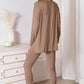 Oversized Vneck Soft Rayon Long Sleeve Top and Leggings Set