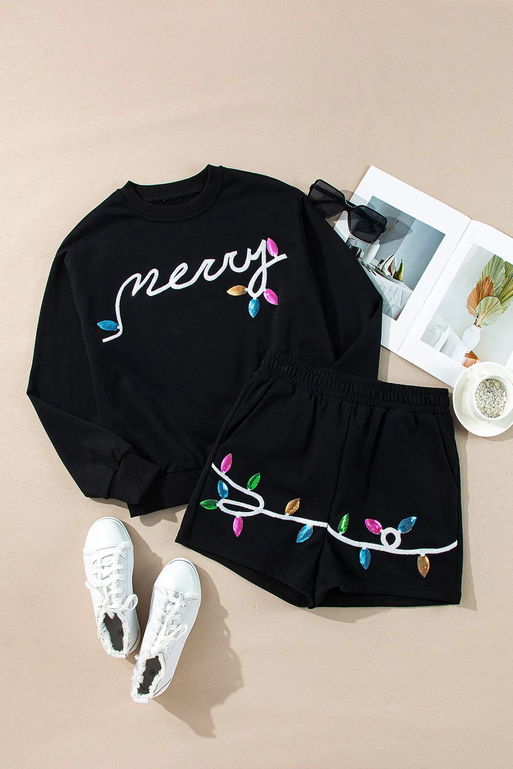 MERRY Sequin Lounge Set