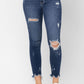 Judy Blue Shark Bite Dark Wash Jeans