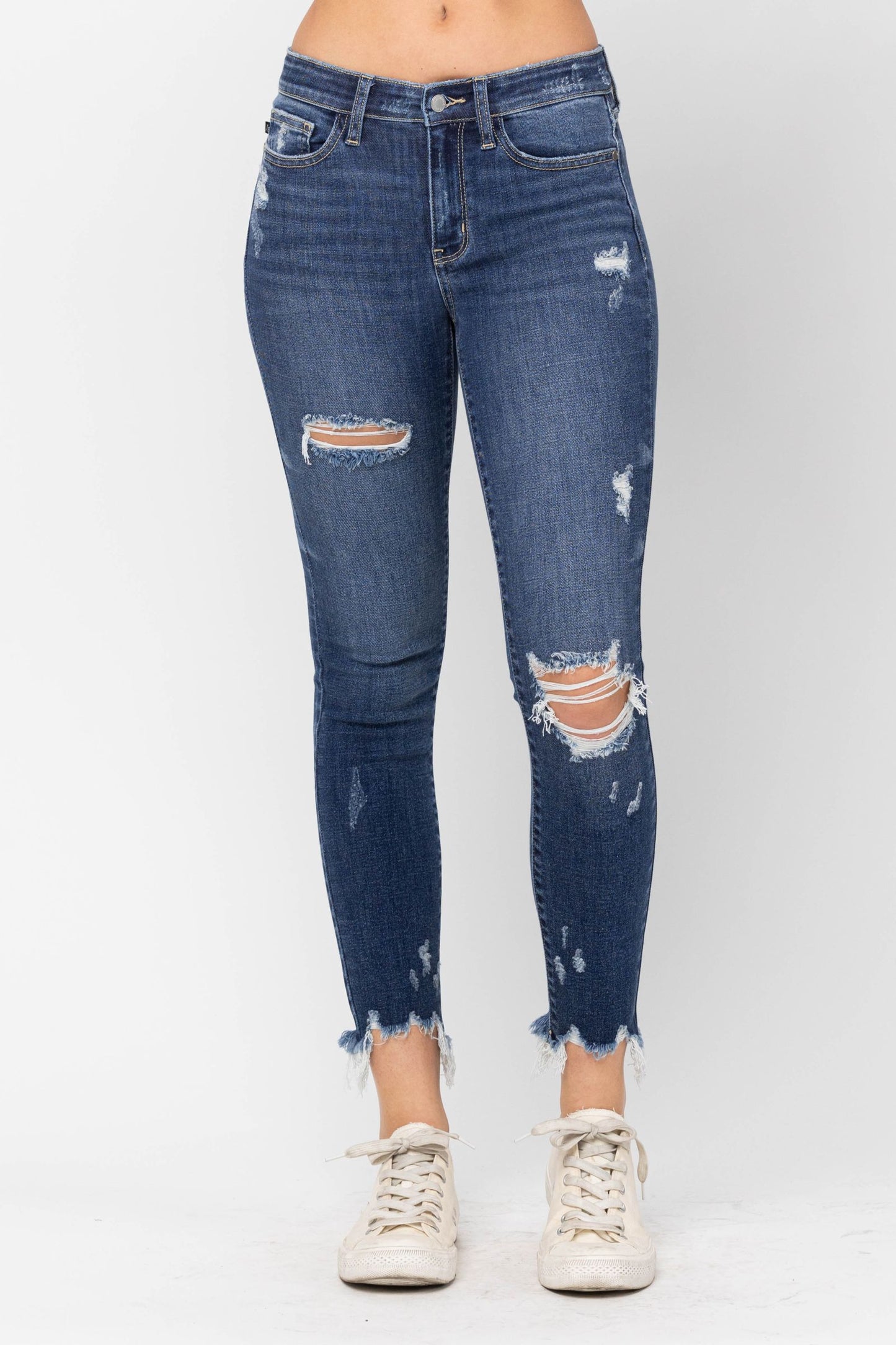 Judy Blue Shark Bite Dark Wash Jeans
