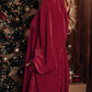 Square Neck Long Sleeve Velvet Dress