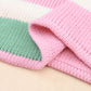 Colorblock Round Neck Drop Shoulder Sweater