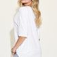 Bamboo Vneck Drop Shoulder Tshirt