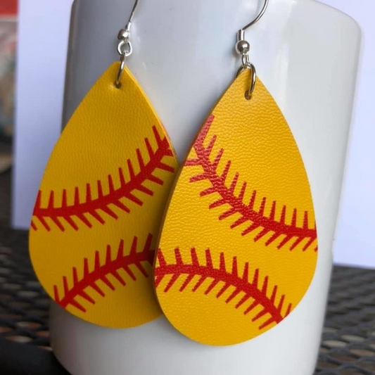 Softball Earrings