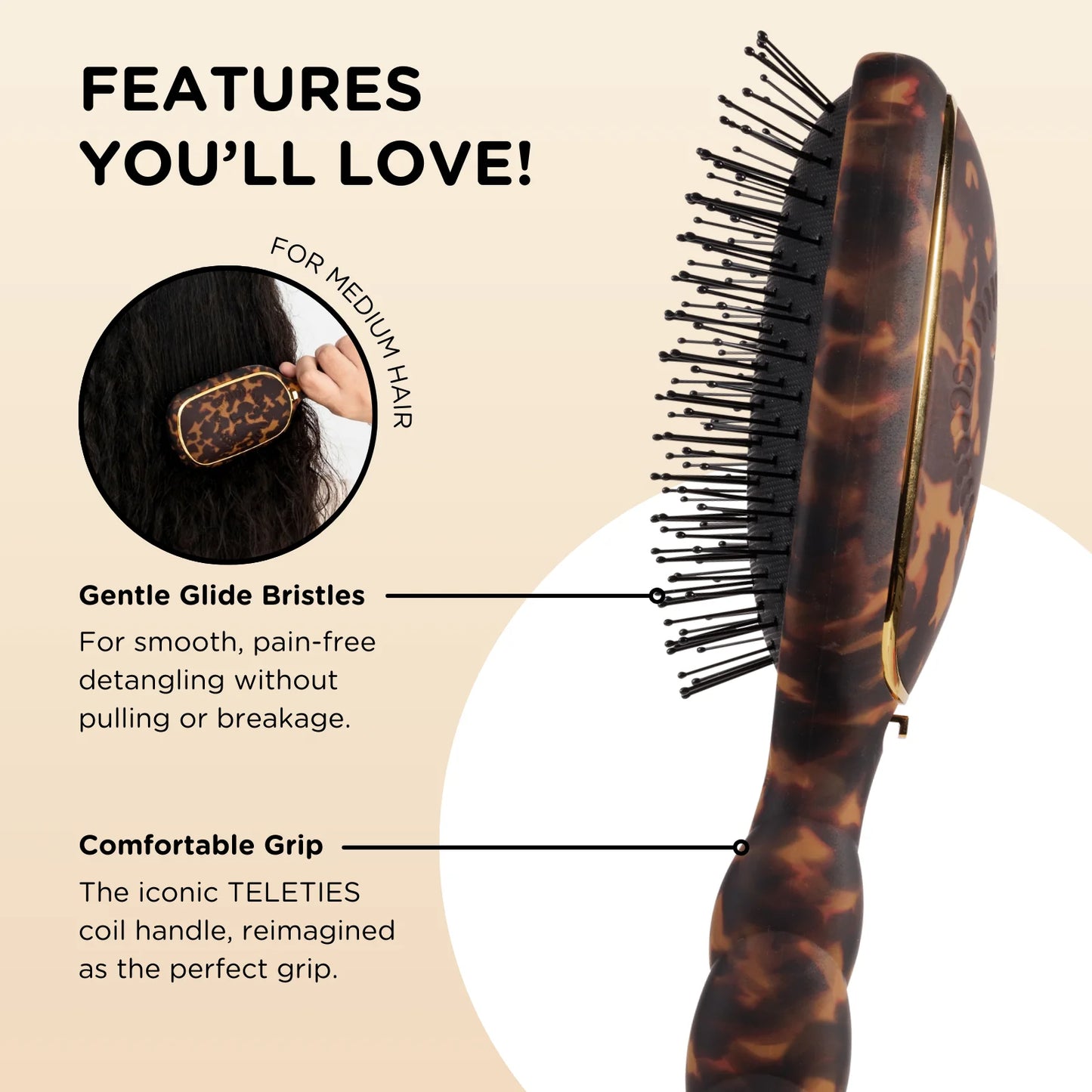 Teleties Detangler Hair Brush