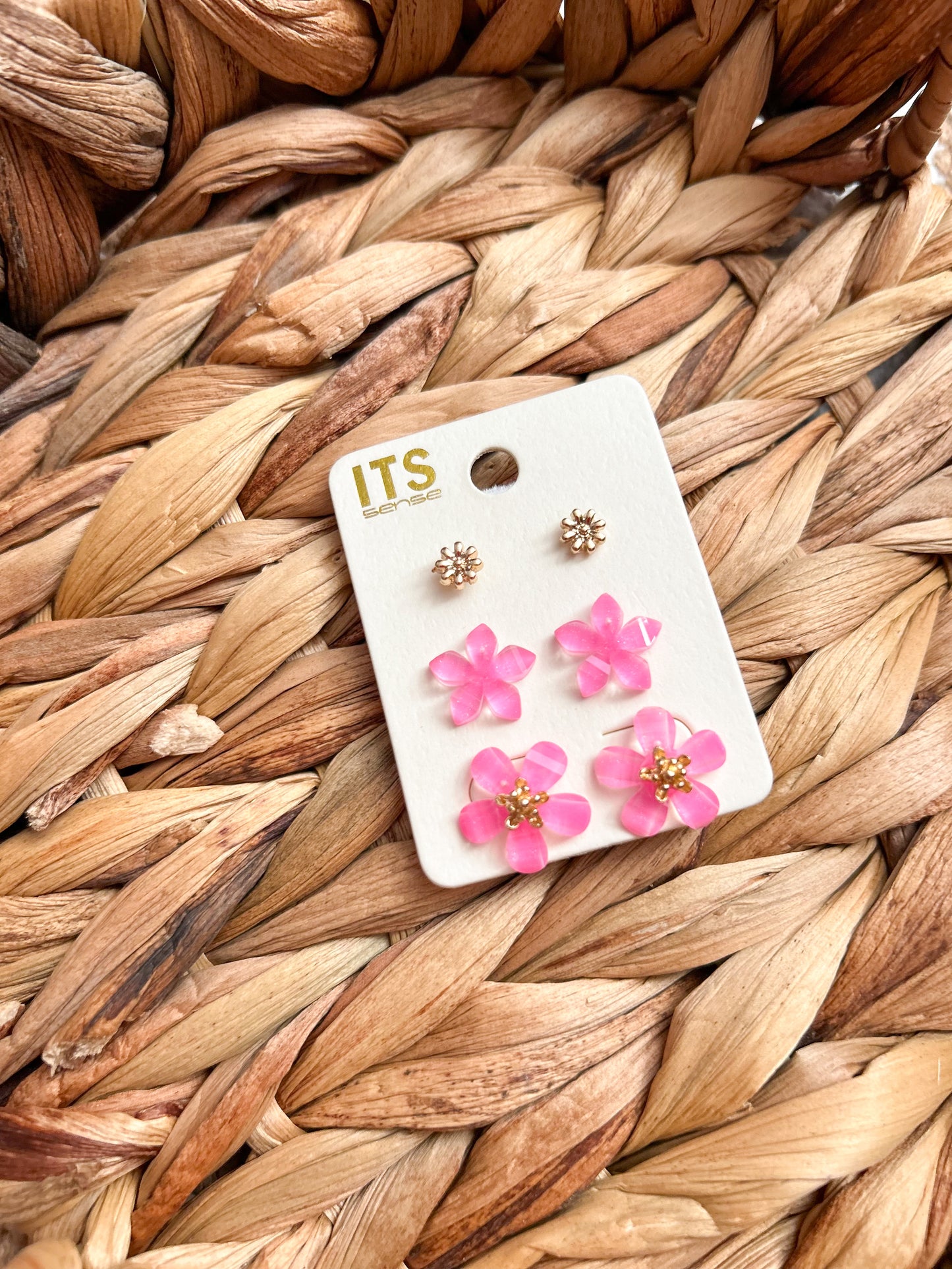 Trio Floral Stud Earrings