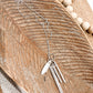 Multi Charm Arrow Long Necklace