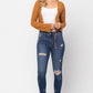 Judy Blue Shark Bite Dark Wash Jeans