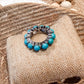Turquoise Beaded Adjustable Ring