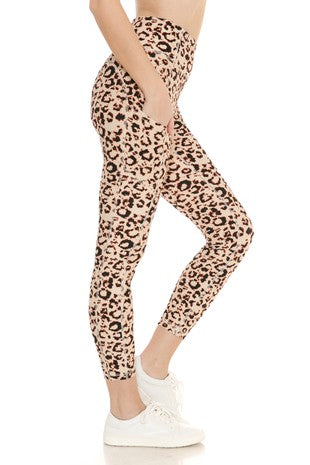 Leopard Leggings w/Pockets