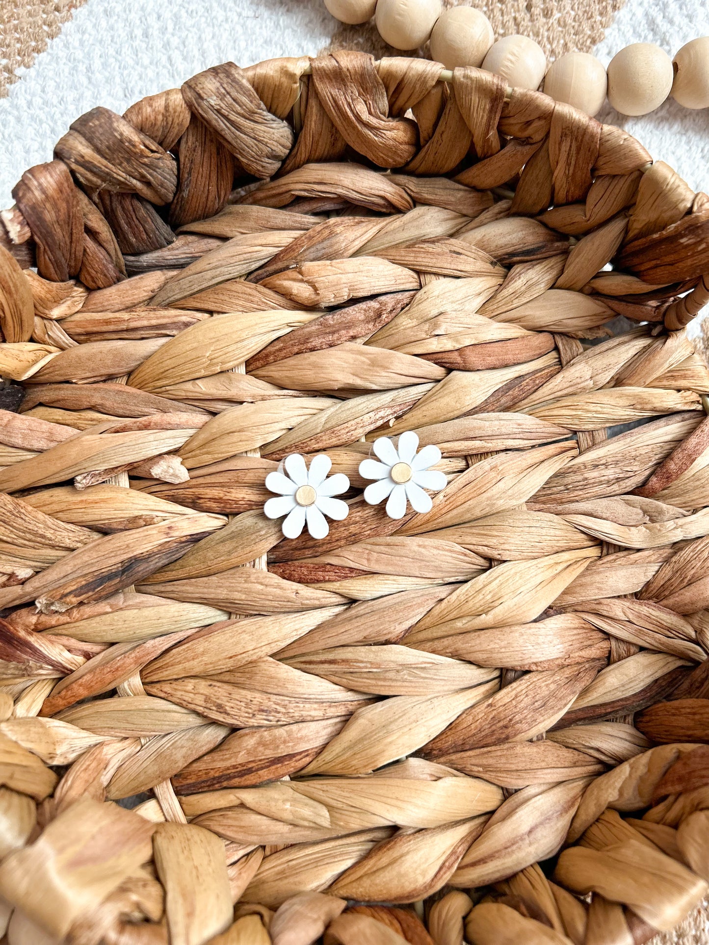 Spring Daisy Floral Studs