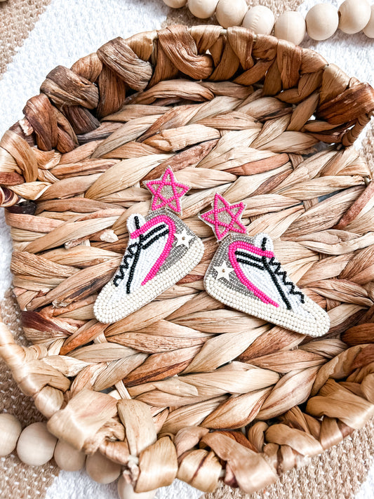 GG Beaded Sneaker Earrings