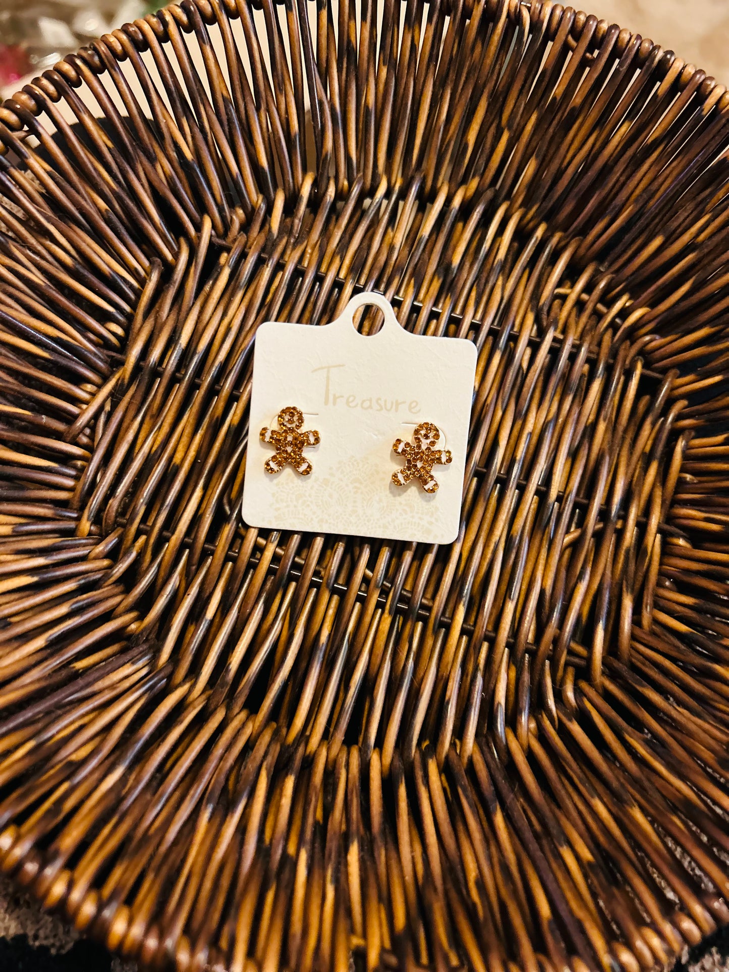 Gingerbread Man Studs