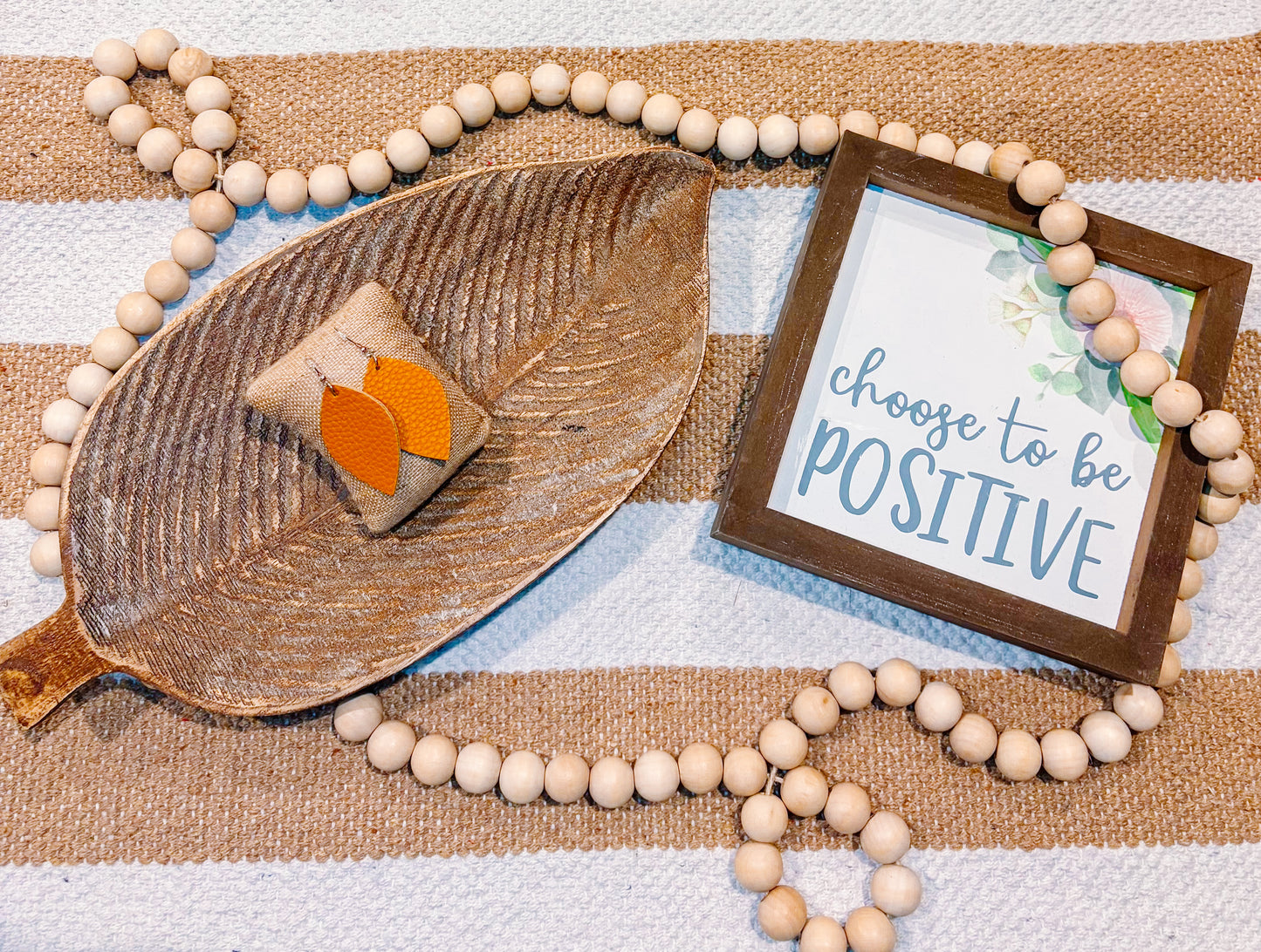 Mini Faux Leather Earrings