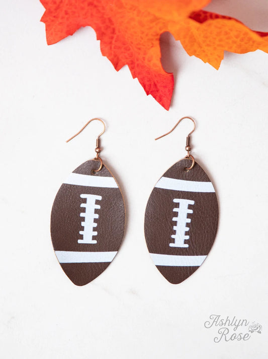 Football Teardrop Earrings