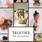 TELETIES Silk Scrunchies