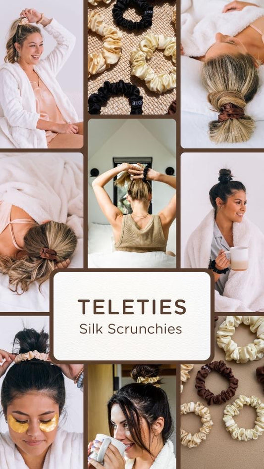 TELETIES Silk Scrunchies