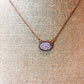 Coppertone Rhinestone Necklace and Earring Set